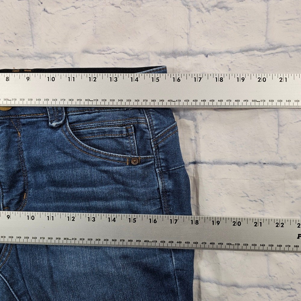 Democracy Jeans Womens 8 Blue Ab Solution Booty Lift Jegging Dark Wash Stretch - Picture 6 of 12